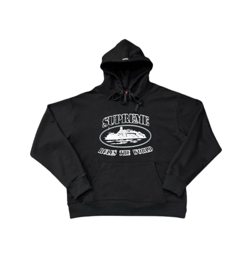 Corteiz x Supreme Hoodie Black