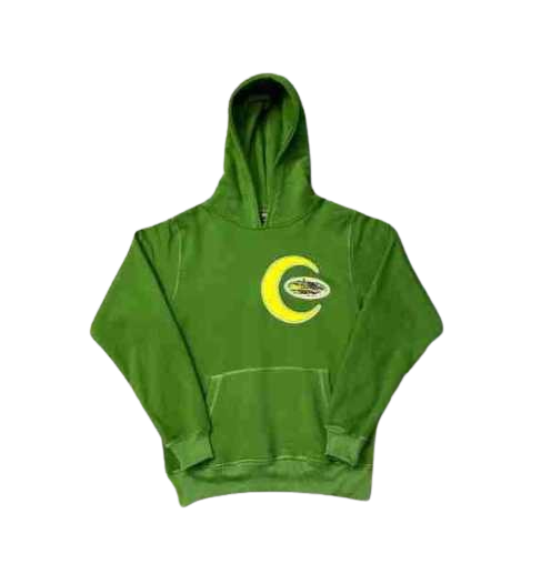 Corteiz Moon Star Green Hoodie